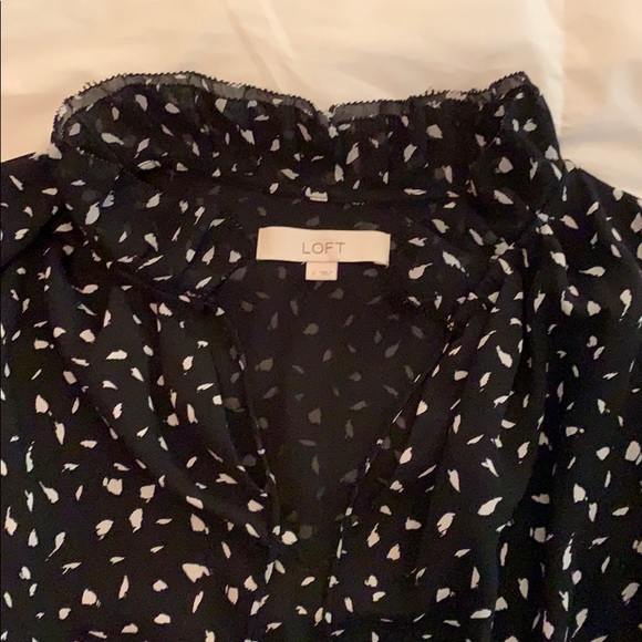 LOFT Black and white dress - Picture 3 of 6